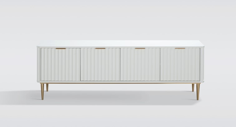 Komoda RTV STILIG ST709 Biały/Złoty