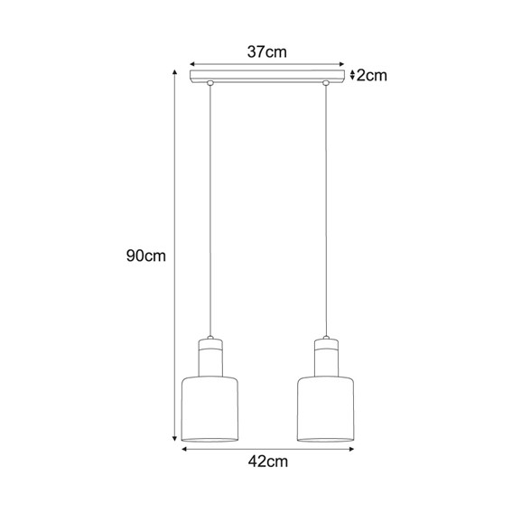 Lampa Wisząca ALTO K-5256 Czarny/Złoty/Bursztynowy