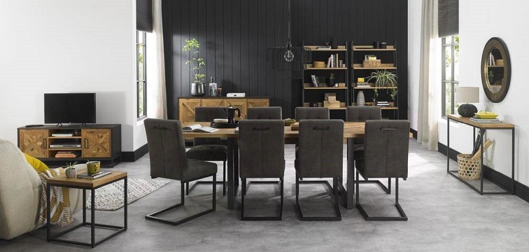 Stół Rozkładany Indus IN01-2 190-240x100 Dąb/Czarny