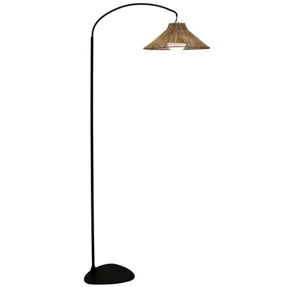 Lampa Podłogowa NIZA 165 BATTERY NEGRO Czarny/Naturalny