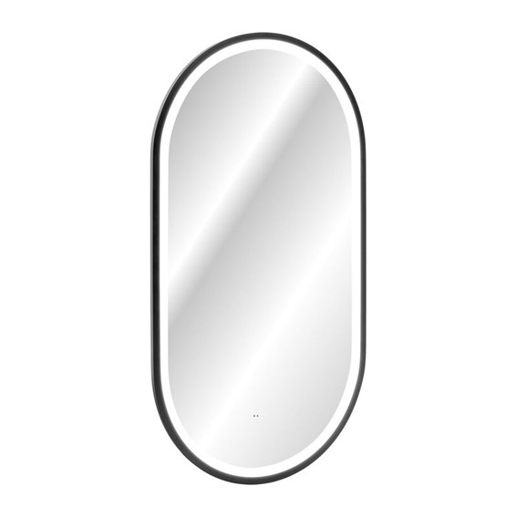 Lustro LED APOLLO 90x50cm Czarny