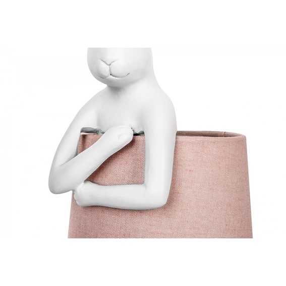 Lampa Stołowa RABBIT 68cm Biały/Różowy