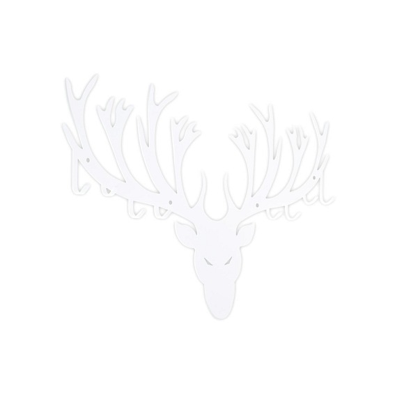 Wieszak Ścienny Poroże 4x60x38 Biały