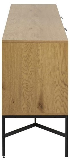 Komoda JAIPUR Czarny/Dąb