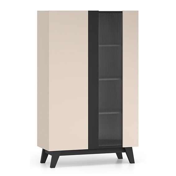 Witryna FRESHION 02 Cashmere/Czarny