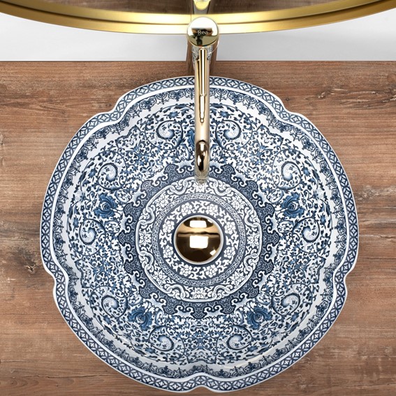 Umywalka Nablatowa VIVIEN Niebieski