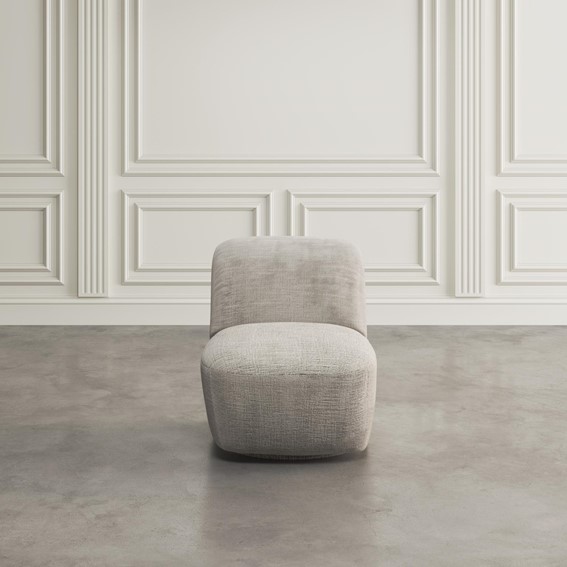 Fotel Obrotowy LEITH LET74G Szary/Beżowy