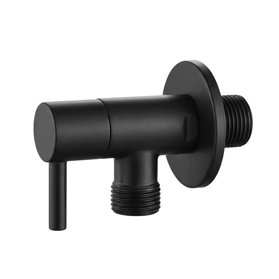 Zawór Kątowy 01 1/2" x 3/8" Czarny