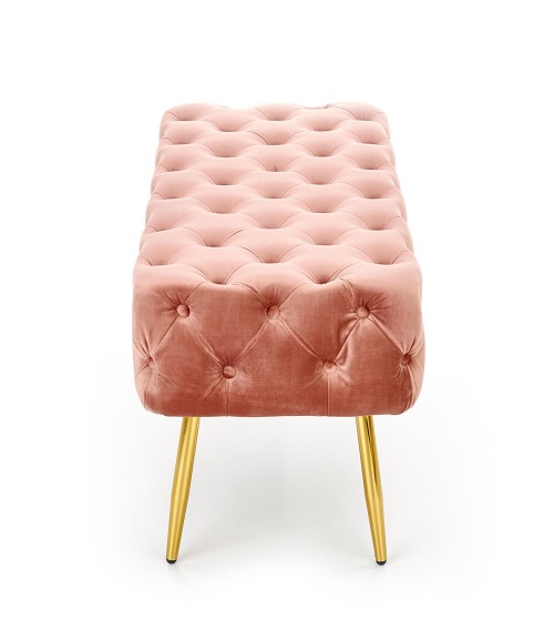 Ławka ATHENA Różowy/Złoty