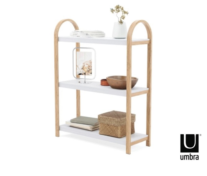 Półka Wolnostojąca BELLWOOD Biały/Naturalny