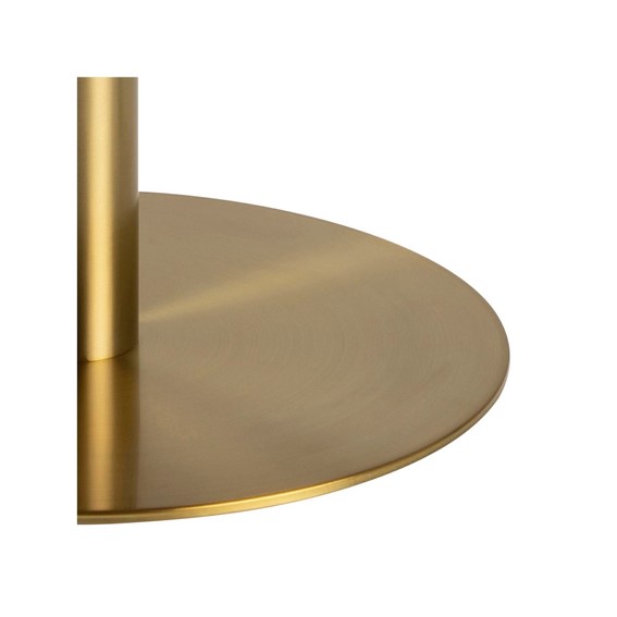 Stolik Kawowy CORBY  fi80 Marmur/Złoty