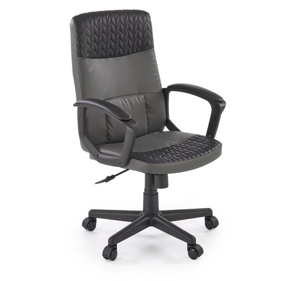 Fotel Obrotowy BJORN Czarny/Popielaty