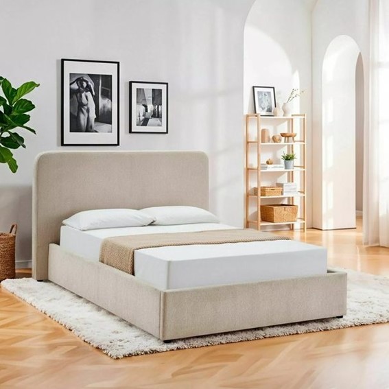 Łóżko LUMIA Raven 160x200cm Beżowy