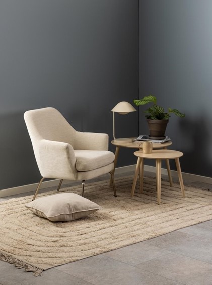 Zestaw 2 Stolików ROSLIN Beżowy