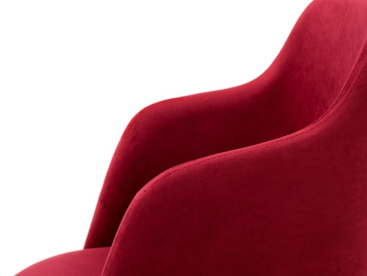 Krzesło Lulu Arms 53x45x82 Soczysta Żurawina/Naturalny