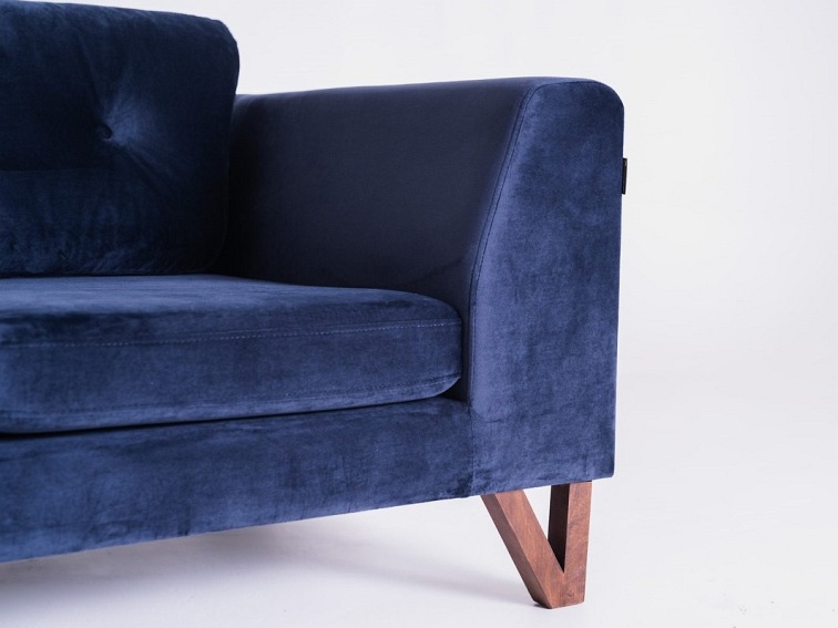 Sofa Rozkładana 2 os. Willy 170x97x68 Aronia/Orzech