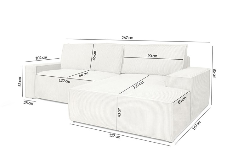 Narożnik PILLOW M Zielony