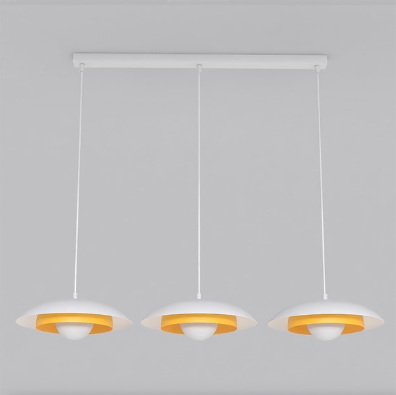 Lampa Wisząca SKIN 3 Pomarańczowy/Biały