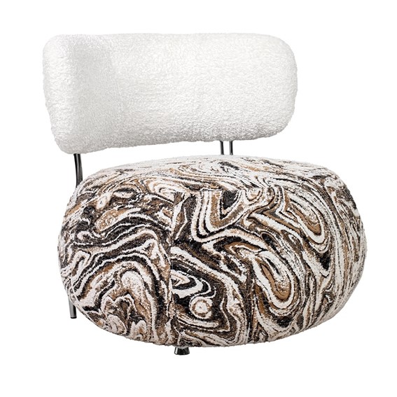 Fotel LOW TEDDY Beżowy