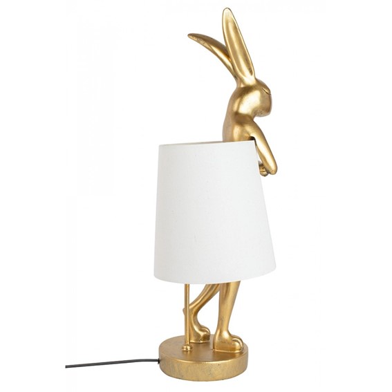 Lampa Stołowa RABBIT 88cm Biały/Złoty