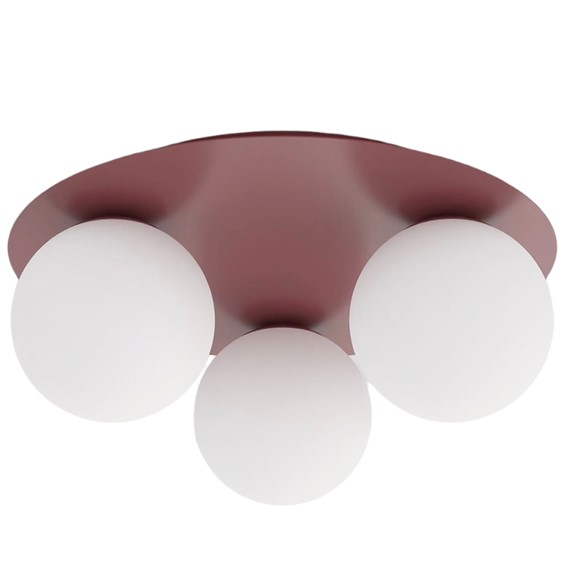 Lampa Sufitowa SOLAR 3 Burgundowy/Biały
