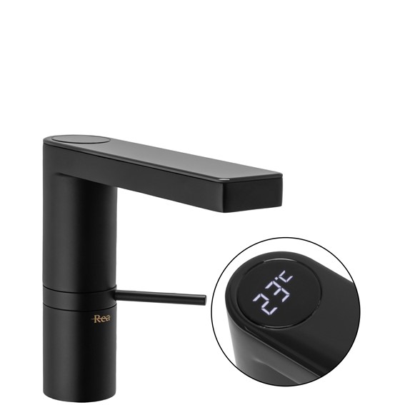 Bateria Umywalkowa Niska AMAR LCD Czarny