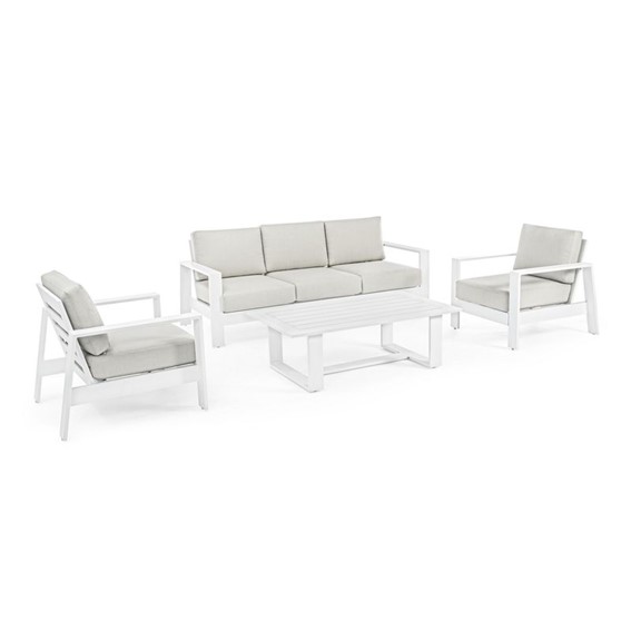 Zestaw Mebli Ogrodowych BALTIC Biały