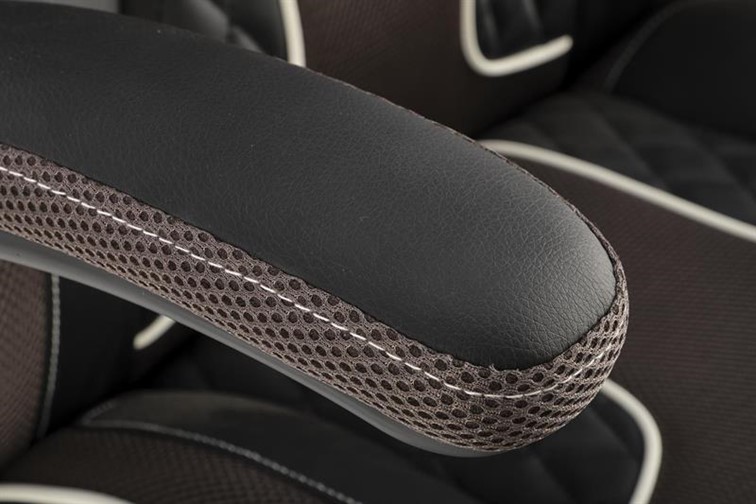 Fotel Gabinetowy HAMLET Czarny/Popielaty