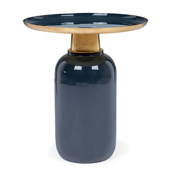 Stolik Kawowy NALIMA fi40,5 Niebieski