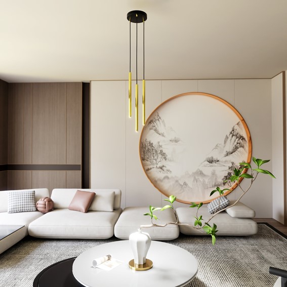 Lampa Wisząca SELTER 3 PREMIUM Złoty