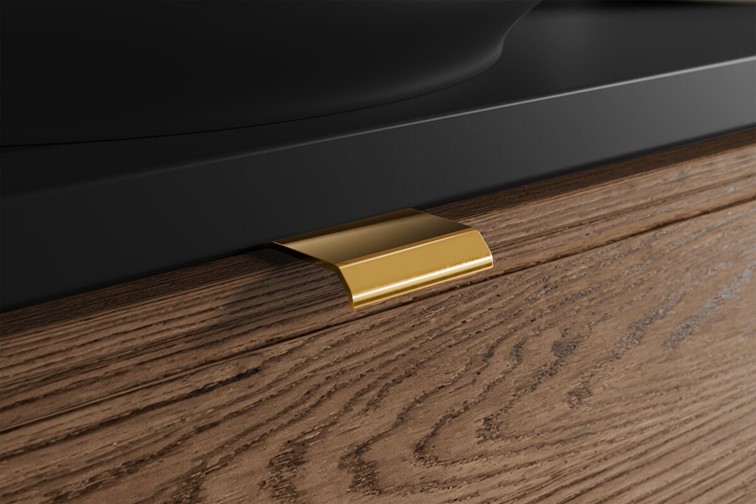 Szafka pod Umywalkę TALIA Czarny Mat/Dąb Casella