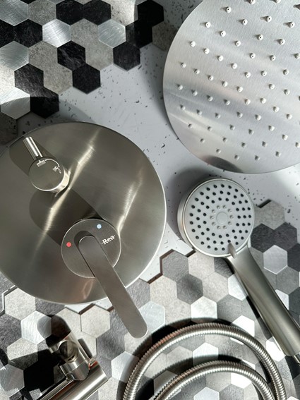 Zestaw Natryskowy Podtynkowy ONTARIO JS-1180 + Box Nikiel Szczotkowany