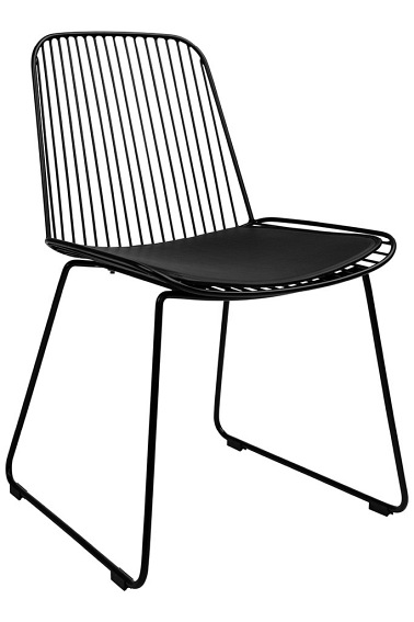 Krzesło Miles Czarny/Czarne