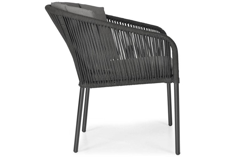 Zestaw Ogrodowy Jadalniany VICTORIA 8-Osobowy Czarny