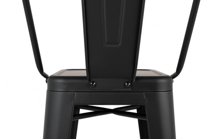 Krzesło Barowe TOWER BIG BACK 66 Czarny