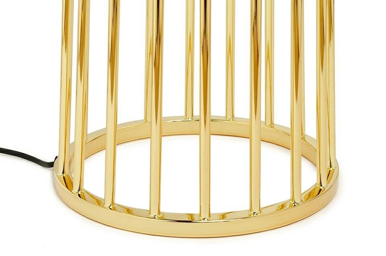 Lampa podłogowa HOLMES STRAIGHT Złoty/Czarny