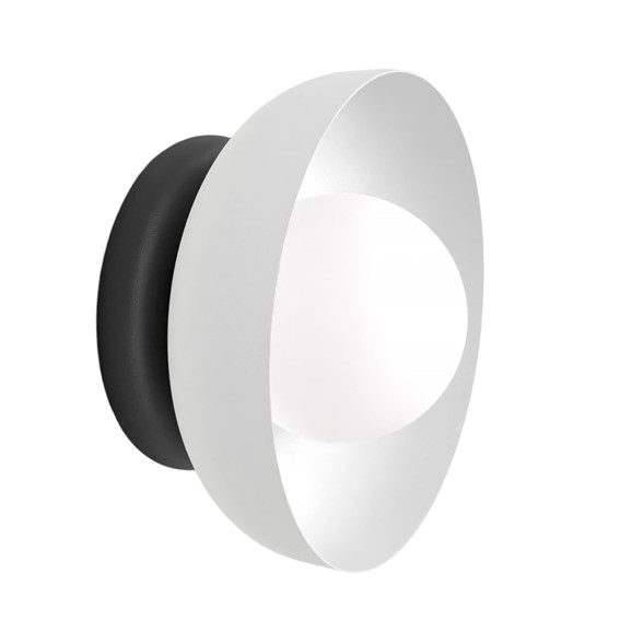 Kinkiet OZZY K1 Czarny/Biały