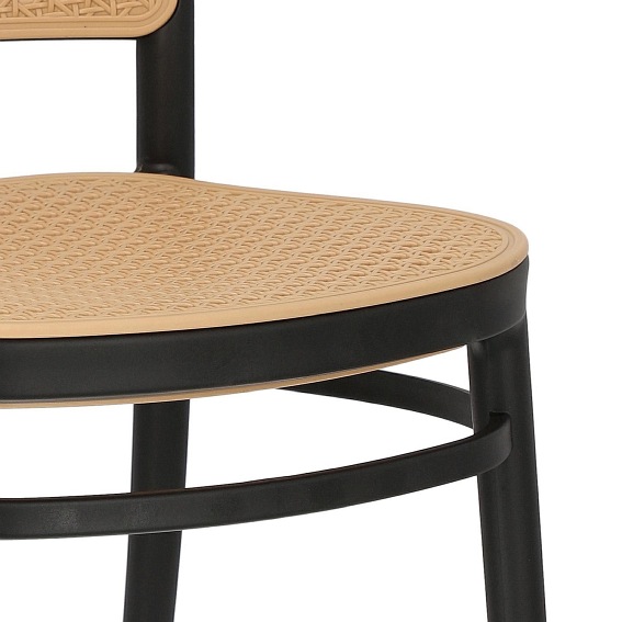 Krzesło ANTONIO Czarny/Brązowy