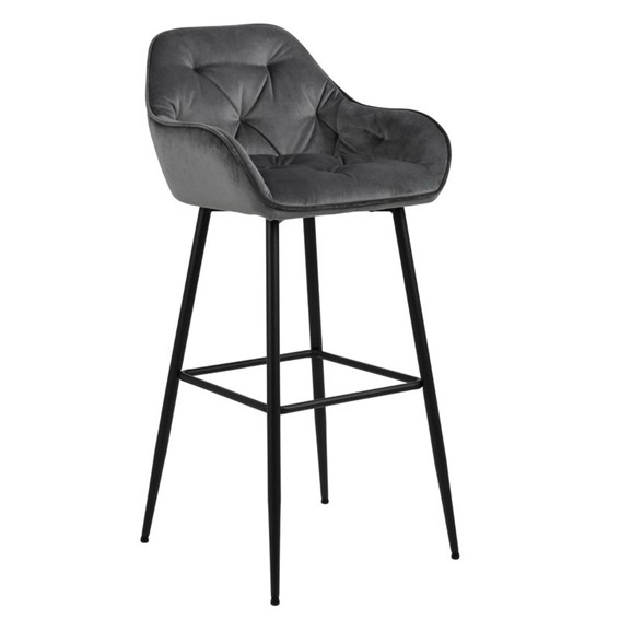 Krzesło Barowe BROOKE VIC Szary