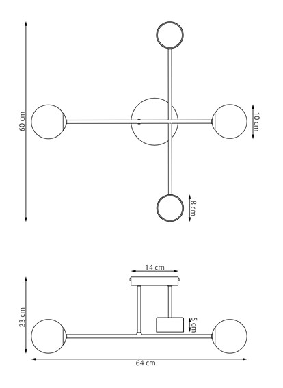 Lampa Sufitowa HOLON 4 Biały