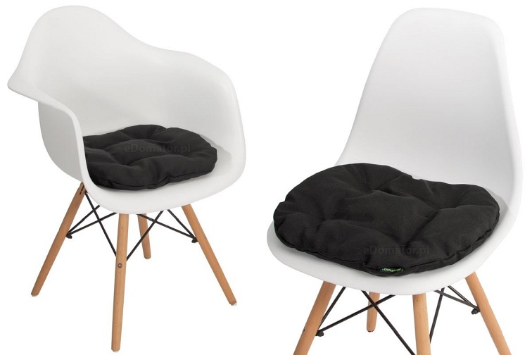 Poduszka na Krzesło KAMILA  40cm Czarny