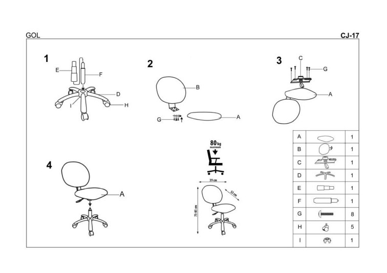 Fotel Młodzieżowy GOL Zielony