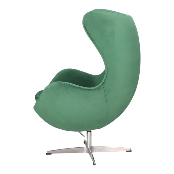 Fotel JAJO Velvet Zielony/Srebrny