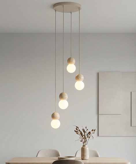 Lampa Wisząca LOOP 4 Beżowy