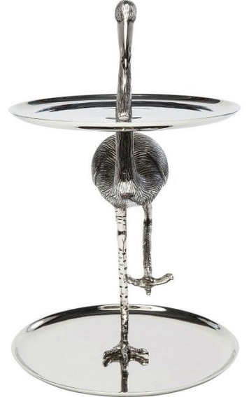 Etażerka Flamingo 43x38x53 Srebrny