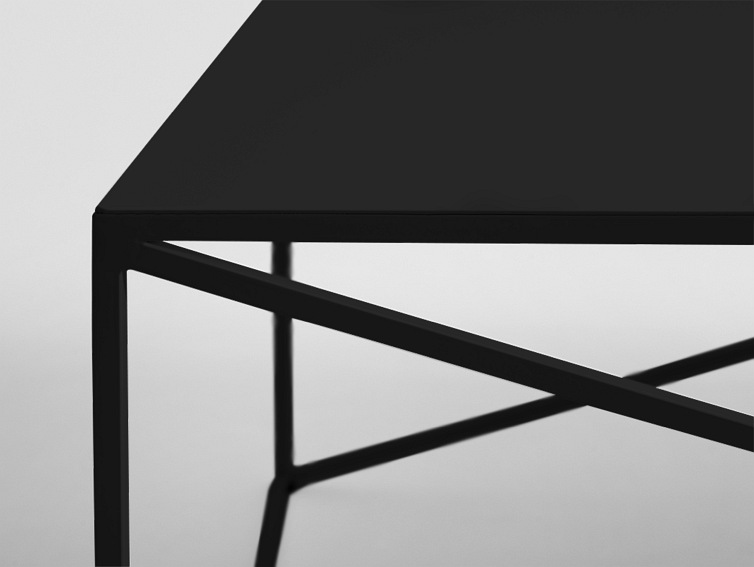 Stół Kawowy Memo Metal 140x80 Czarny