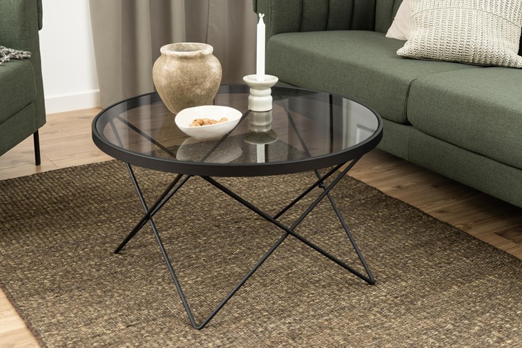 Stolik Kawowy CUXTON Czarny/Dymiony