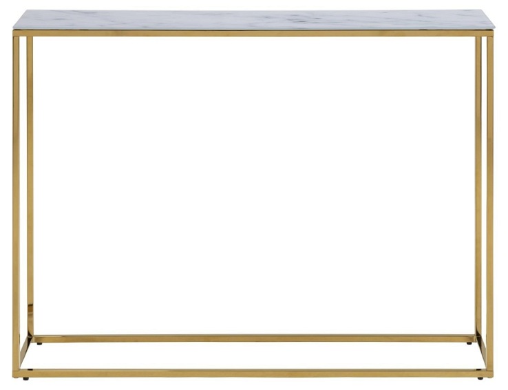 Konsola ALISMA 110x80 Biały/Złoty