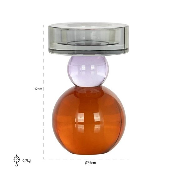 Świecznik MIRLE Pomarańczowy