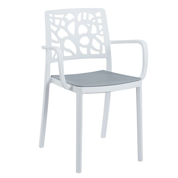 Krzesło K33-FX Szary/Biały